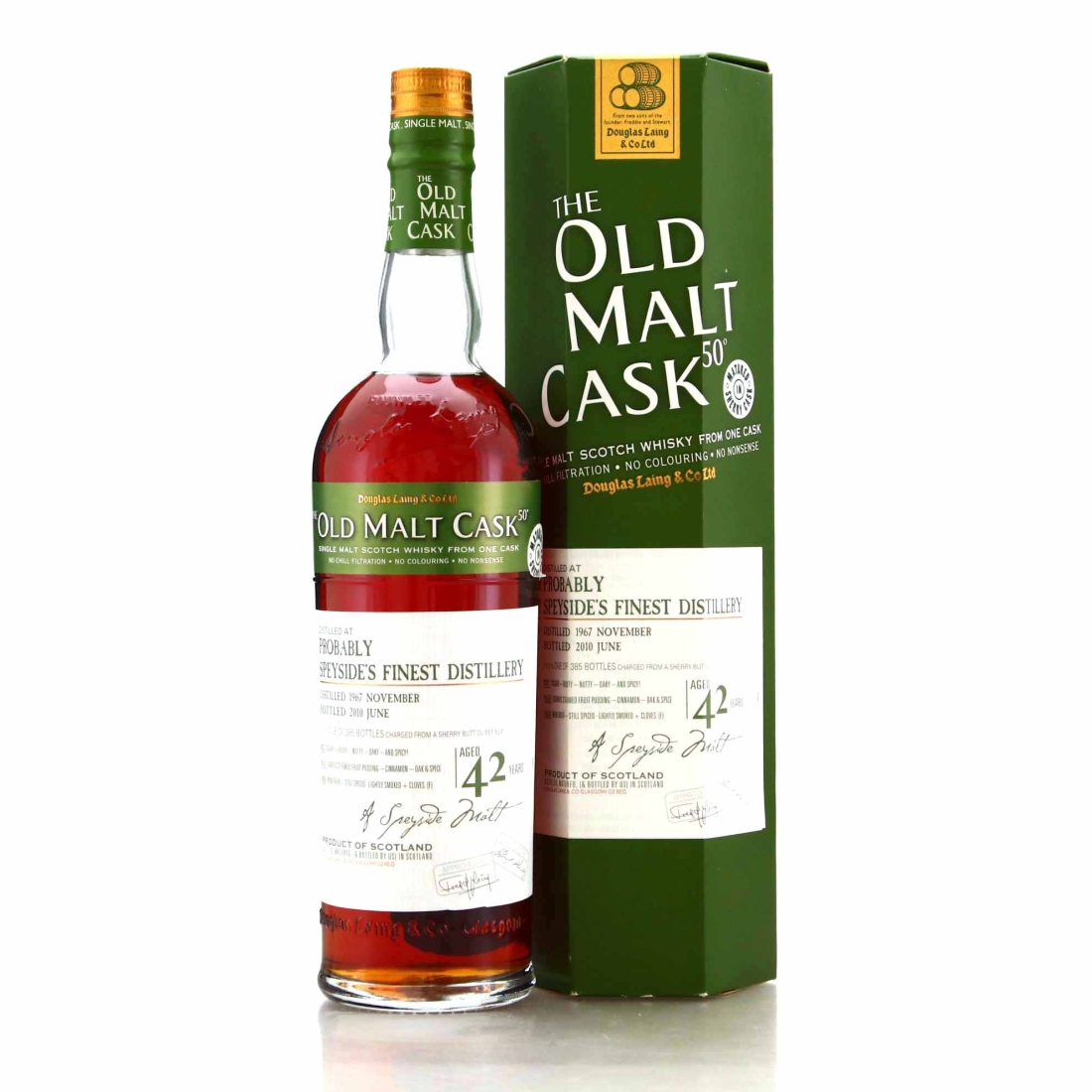 Glenfarclas 'Probably Speyside's Finest' 1967 Douglas Laing 42 Year Old Sherry Cask