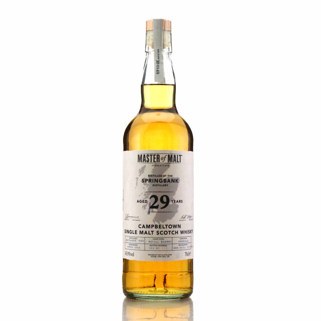 Springbank 1993 Master of Malt 29 Year Old