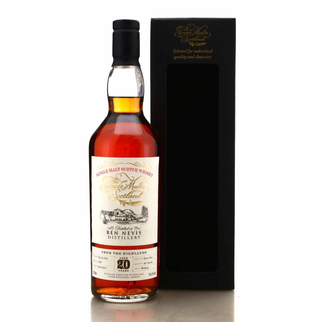 Ben Nevis 1996 Single Malts of Scotland 20 Year Old