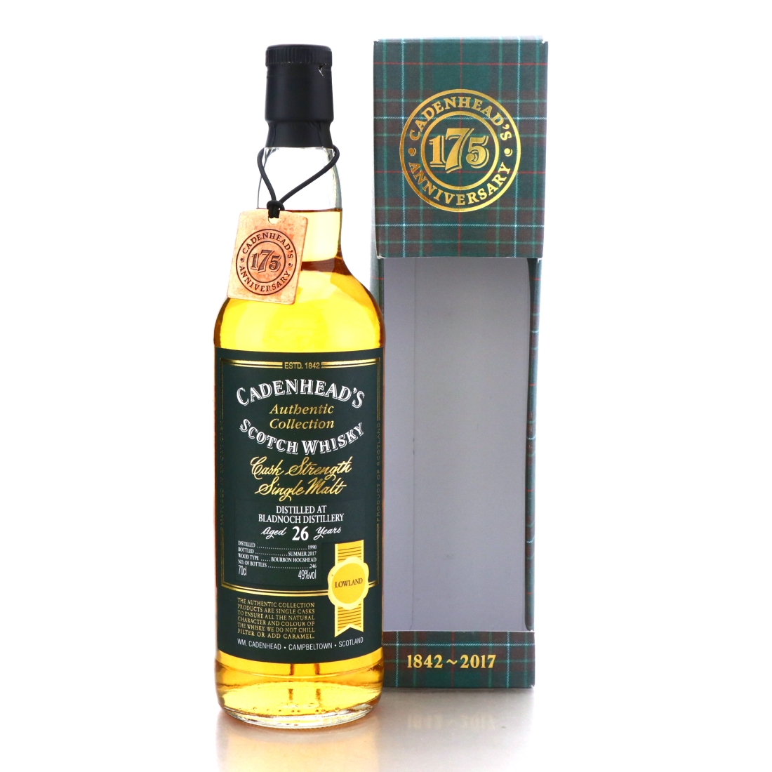 Bladnoch 1990 Cadenhead's 26 Year Old / 175th Anniversary