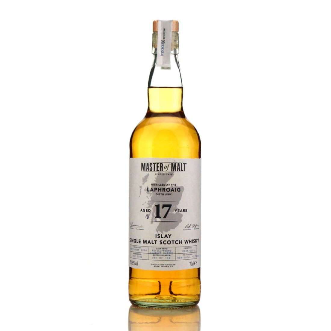 Laphroaig 2004 Master Of Malt 17 Year Old