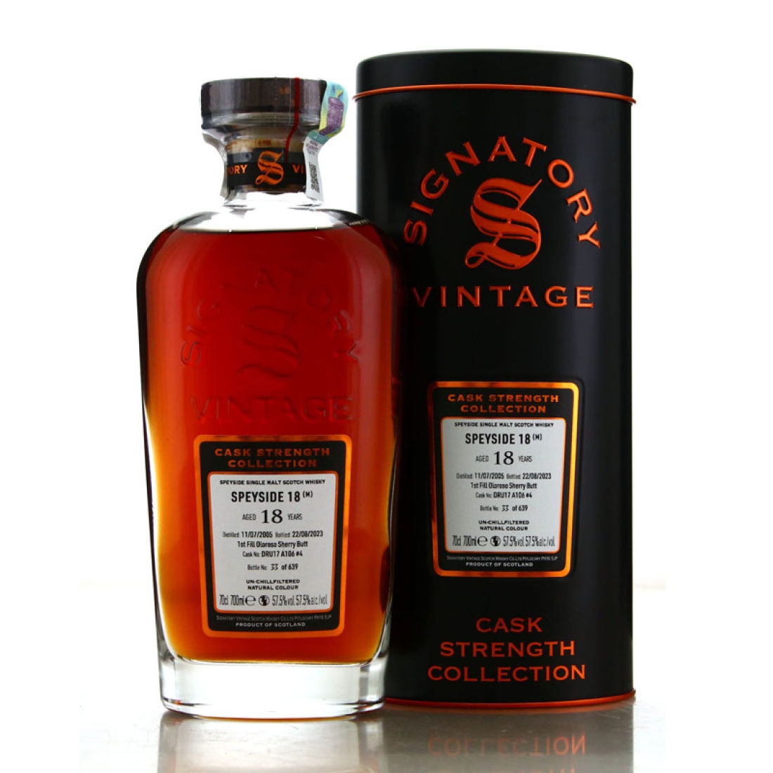 Macallan 'Speyside 18' 2005 Signatory Vintage 18 Year Old Cask Strength #4