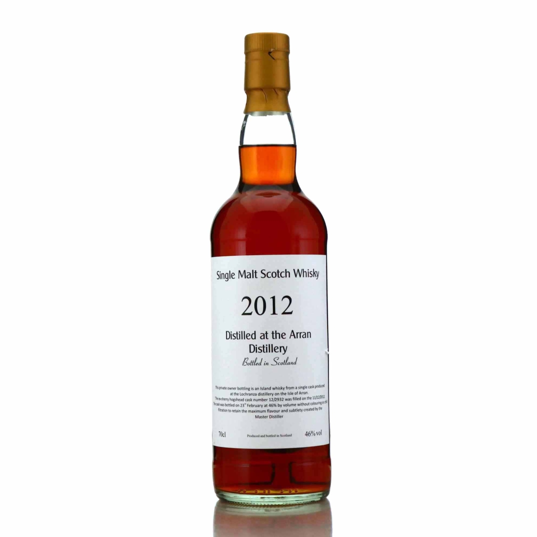 Arran 2012 Private Sherry Cask #12/2932