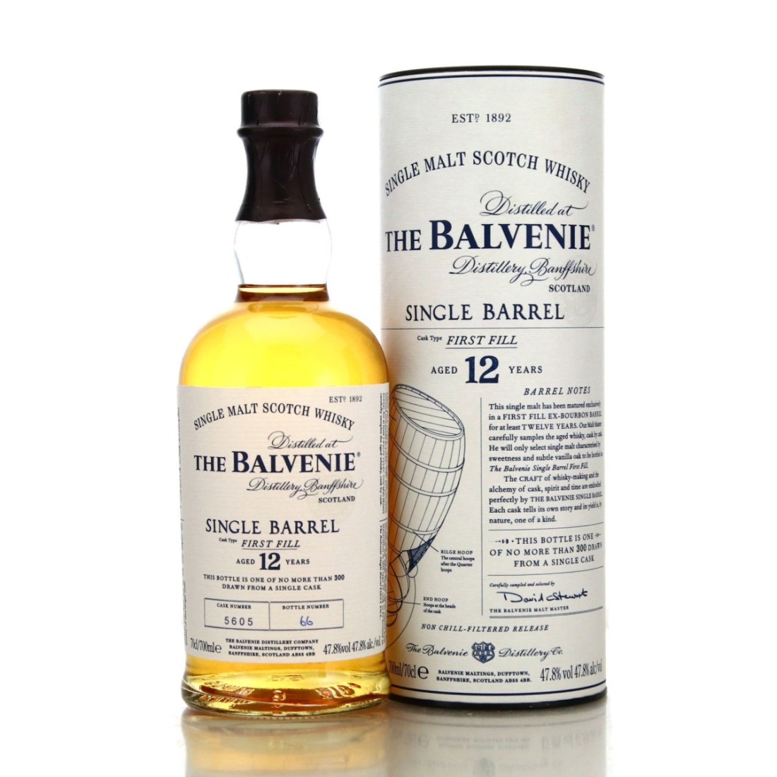 Balvenie 12 Year Old First Fill Single Barrel #5605