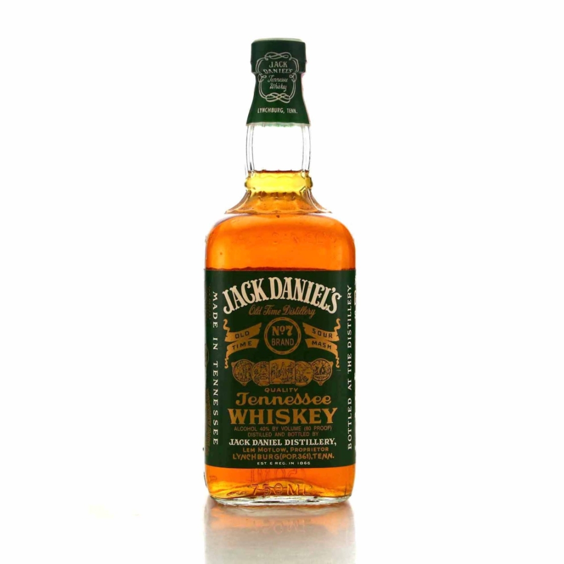 Jack Daniel's Old No.7 Green Label 80 Proof 1992