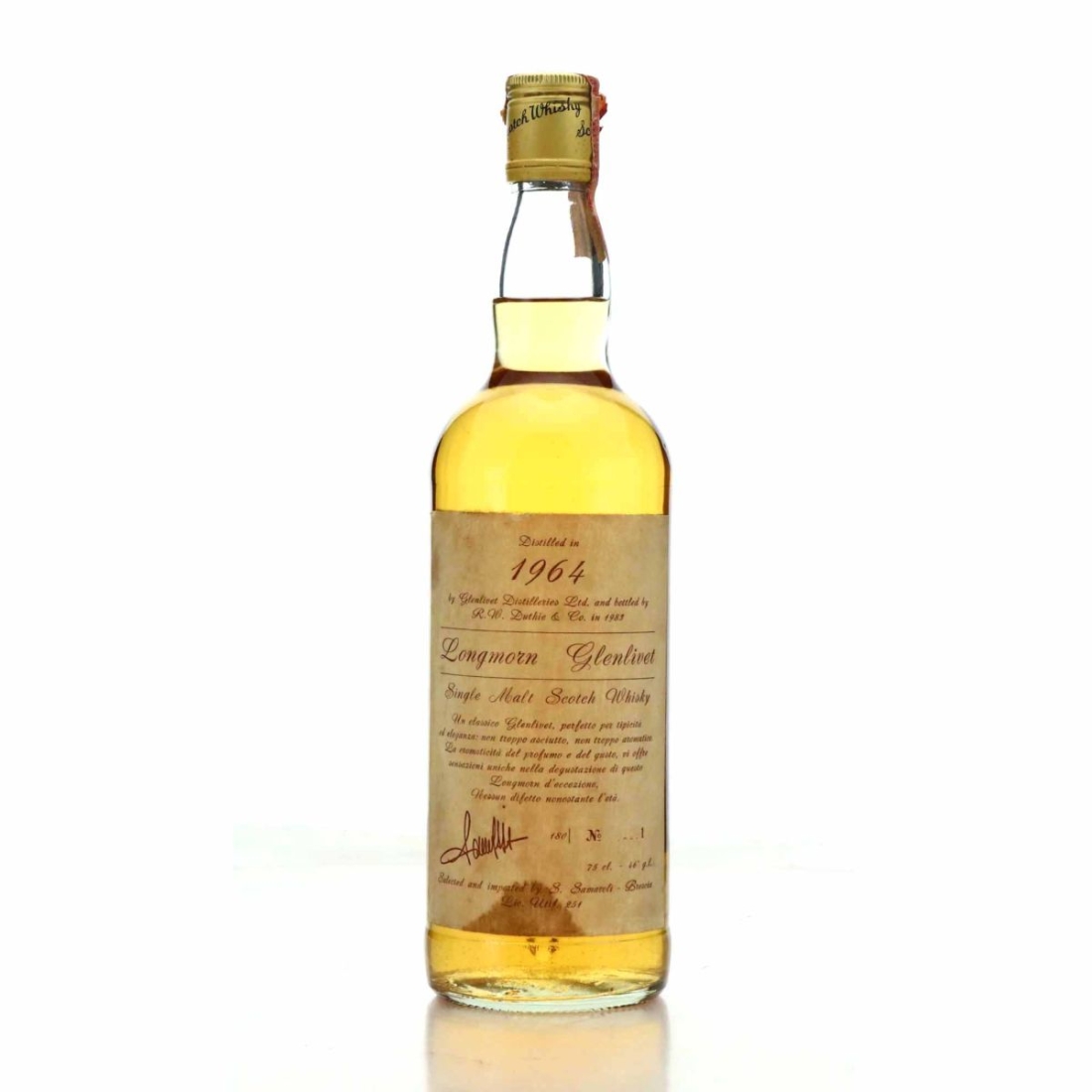 Longmorn 1964 Samaroli / Handwritten Labels - Bottle No.1