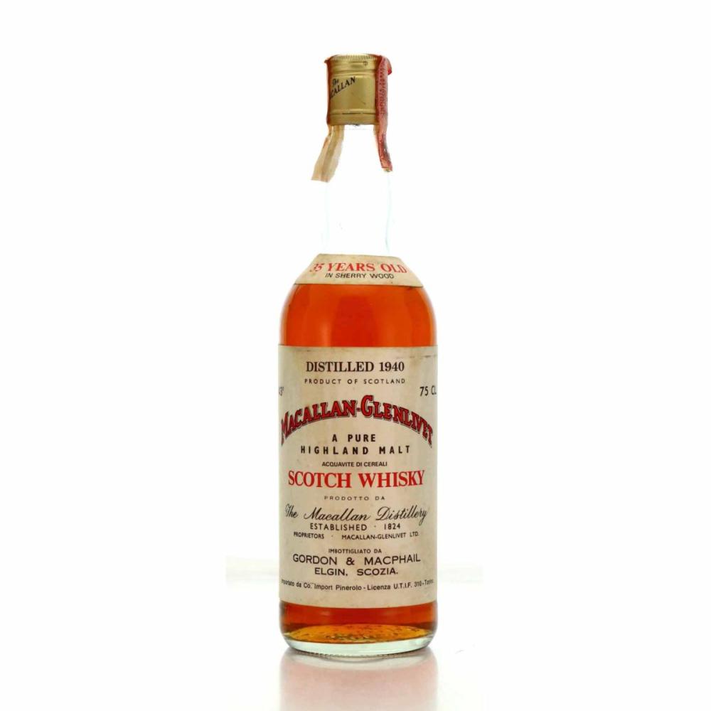 Macallan 1940 Gordon and MacPhail 35 Year Old / Co. Import