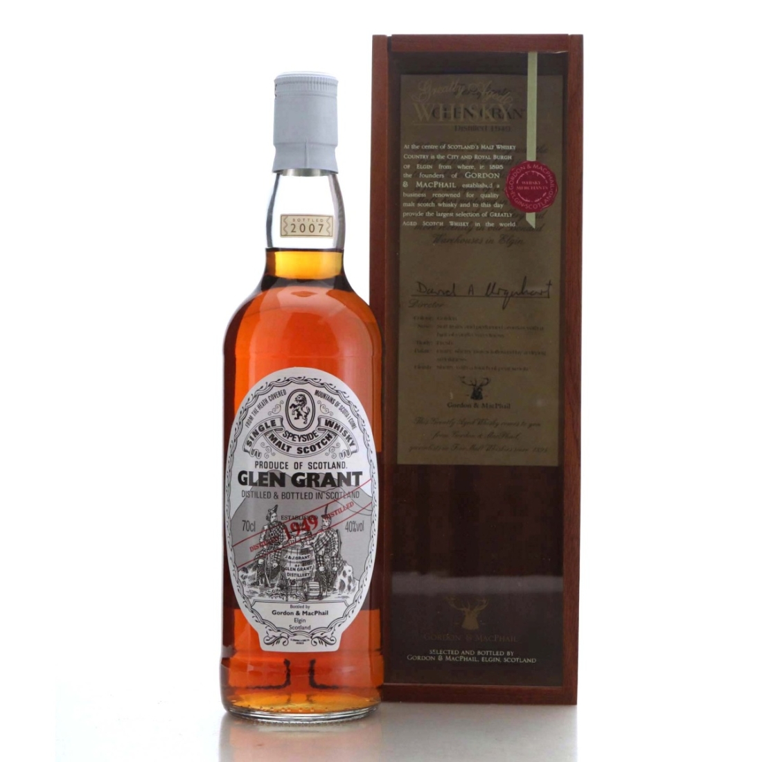 Glen Grant 1949 Gordon and MacPhail bottled 2007
