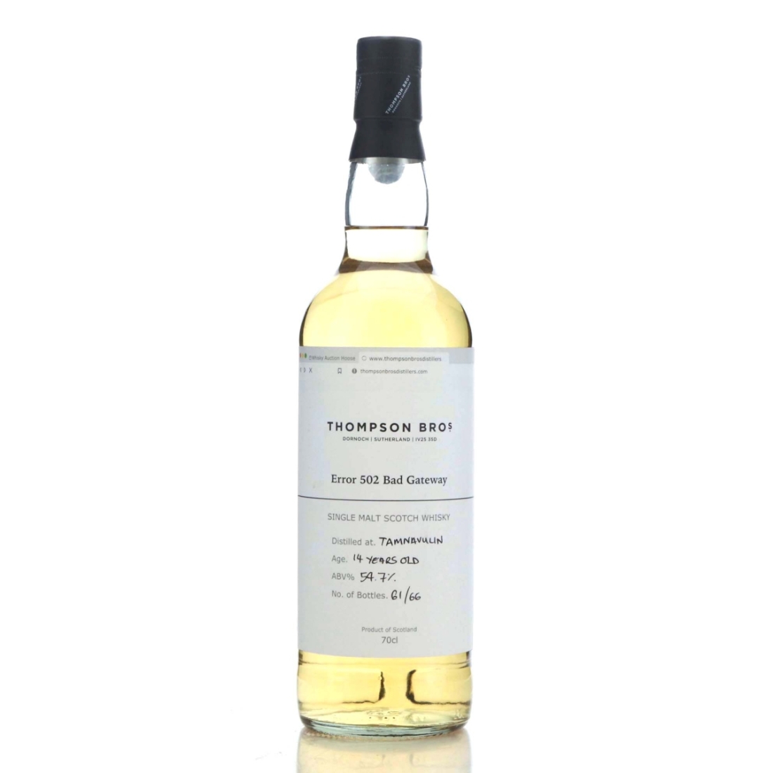 Tamnavulin 2009 Thompson Brothers 14 Year Old / Error 502 Bad Gateway