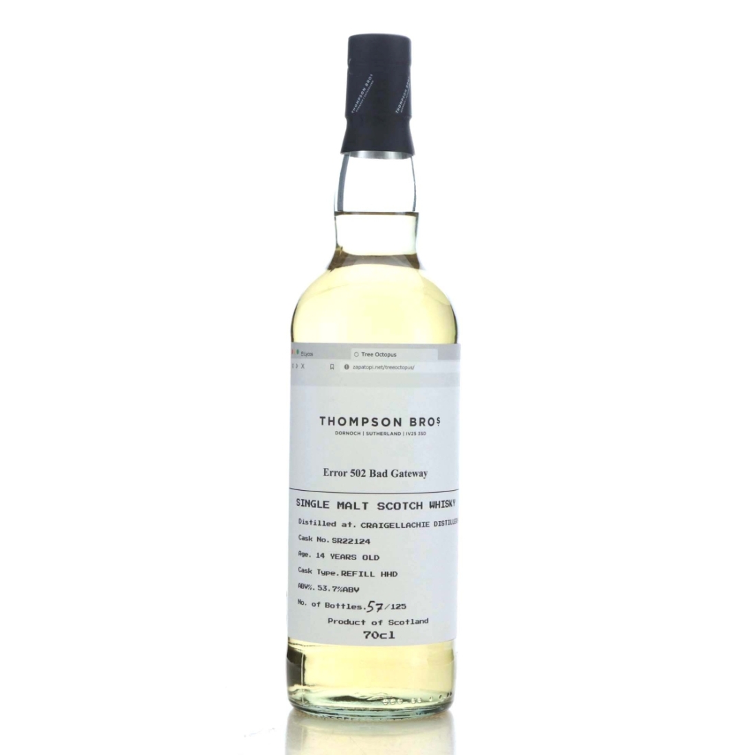 Craigellachie 2009 Thompson Brothers 14 Year Old / Error 502 Bad Gateway