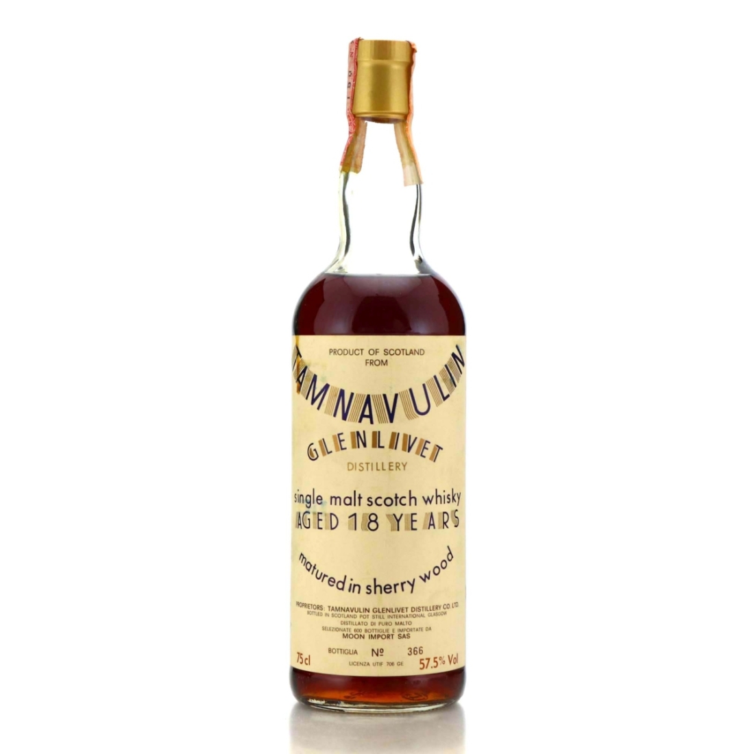 Tamnavulin 18 Year Old Moon Import 57.5% / Half Moon