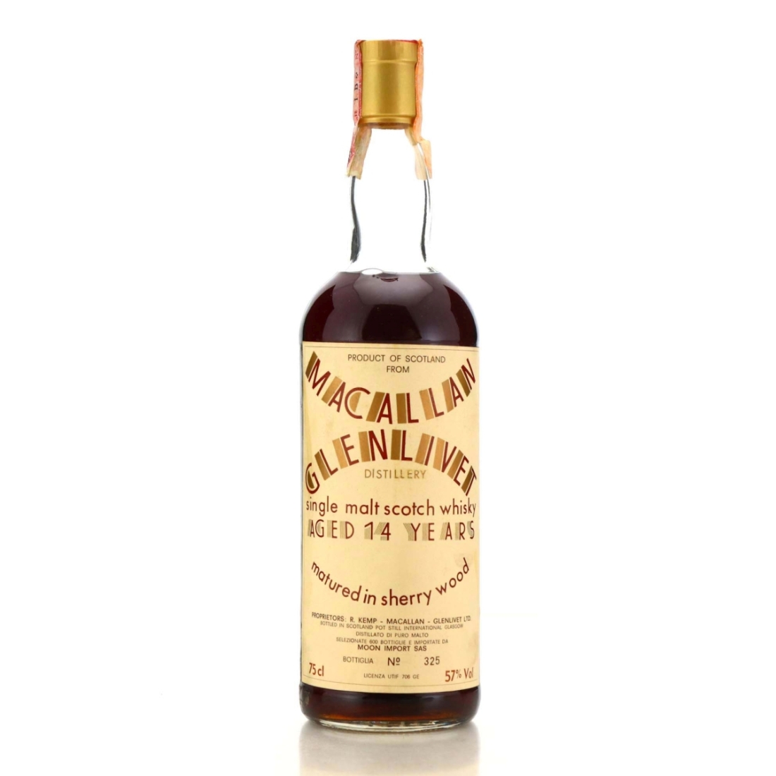 Macallan 14 Year Old Moon Import 57% / Half Moon