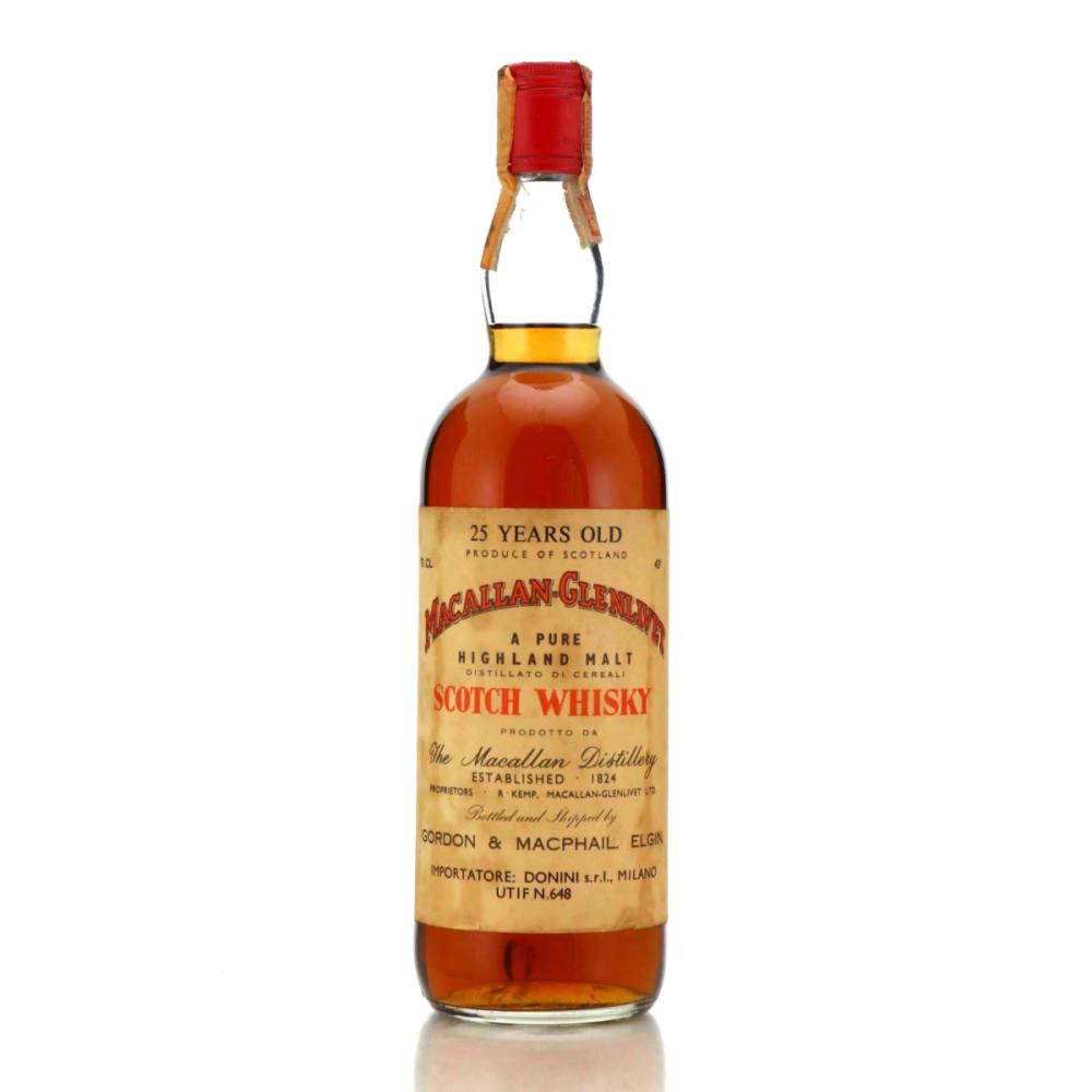 Macallan 25 Year Old Gordon and MacPhail 1970s / Donini Import
