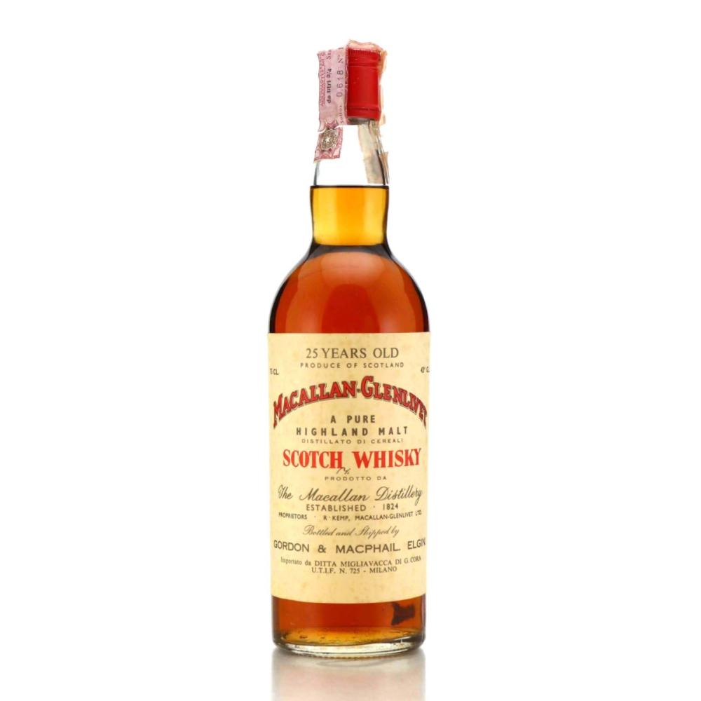 Macallan 25 Year Old Gordon and MacPhail 1970s / Migliavacca Import