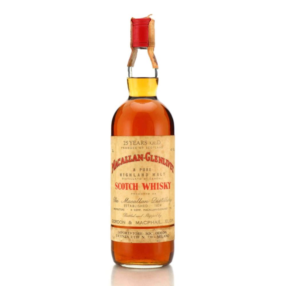 Macallan 25 Year Old Gordon and MacPhail 1970s / Odeon Import