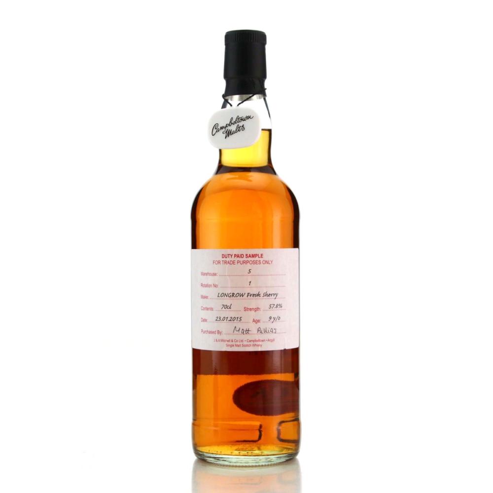 Longrow 2015 Duty Paid Sample 9 Year Old / Fresh Sherry
