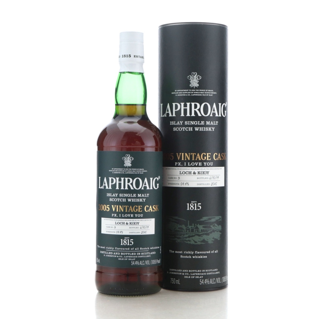Laphroaig 2005 Vintage Cask 'PX, I Love You' 75cl / Loch & Key 