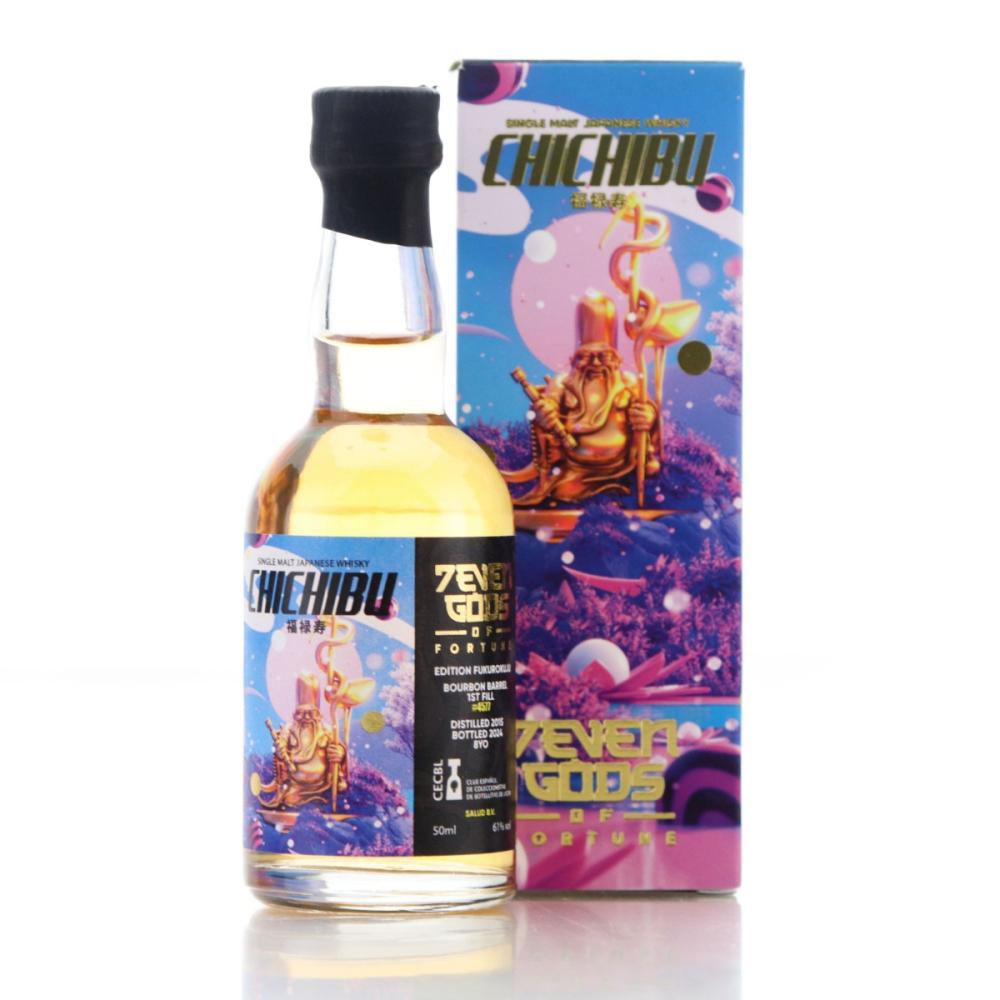 Chichibu 2015 Single Cask 8 Year Old #4577 Miniature / Seven Gods of Fortune Edition Fukurokuju CECBL