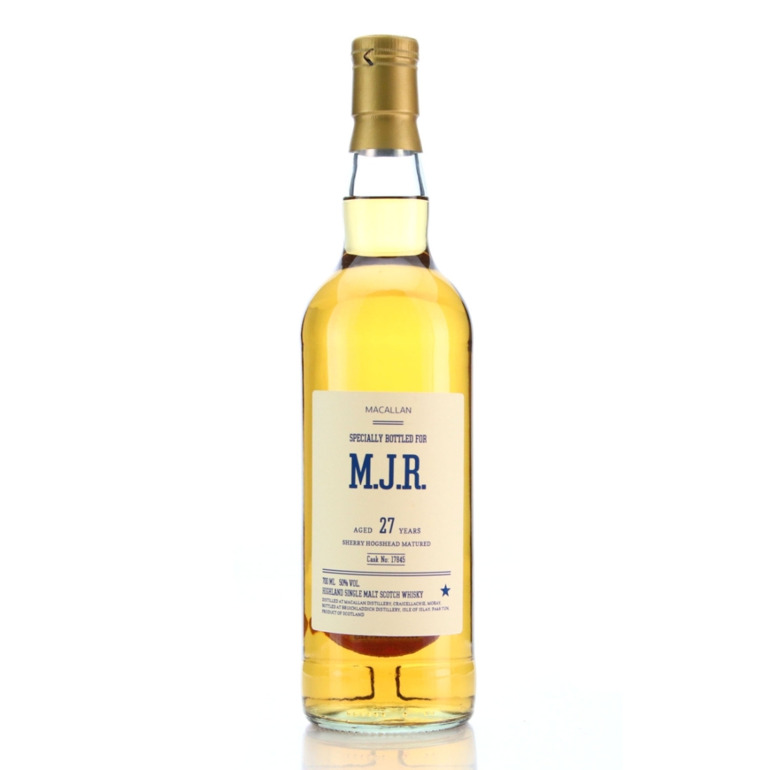 Macallan 27 Year Old Private Sherry Cask #17845 / M.J.R
