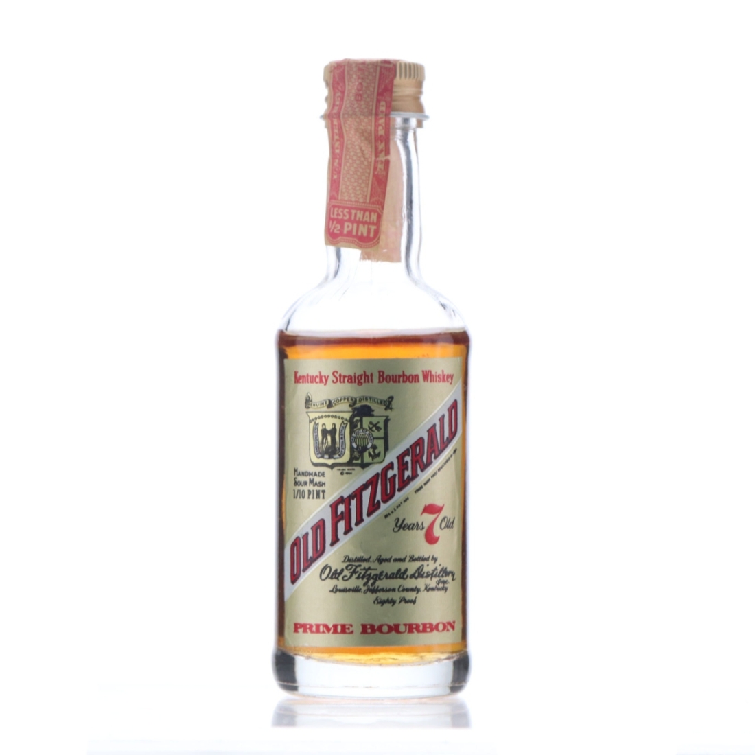 Old Fitzgerald 7 Year Old Miniature 1970s / Stitzel-Weller