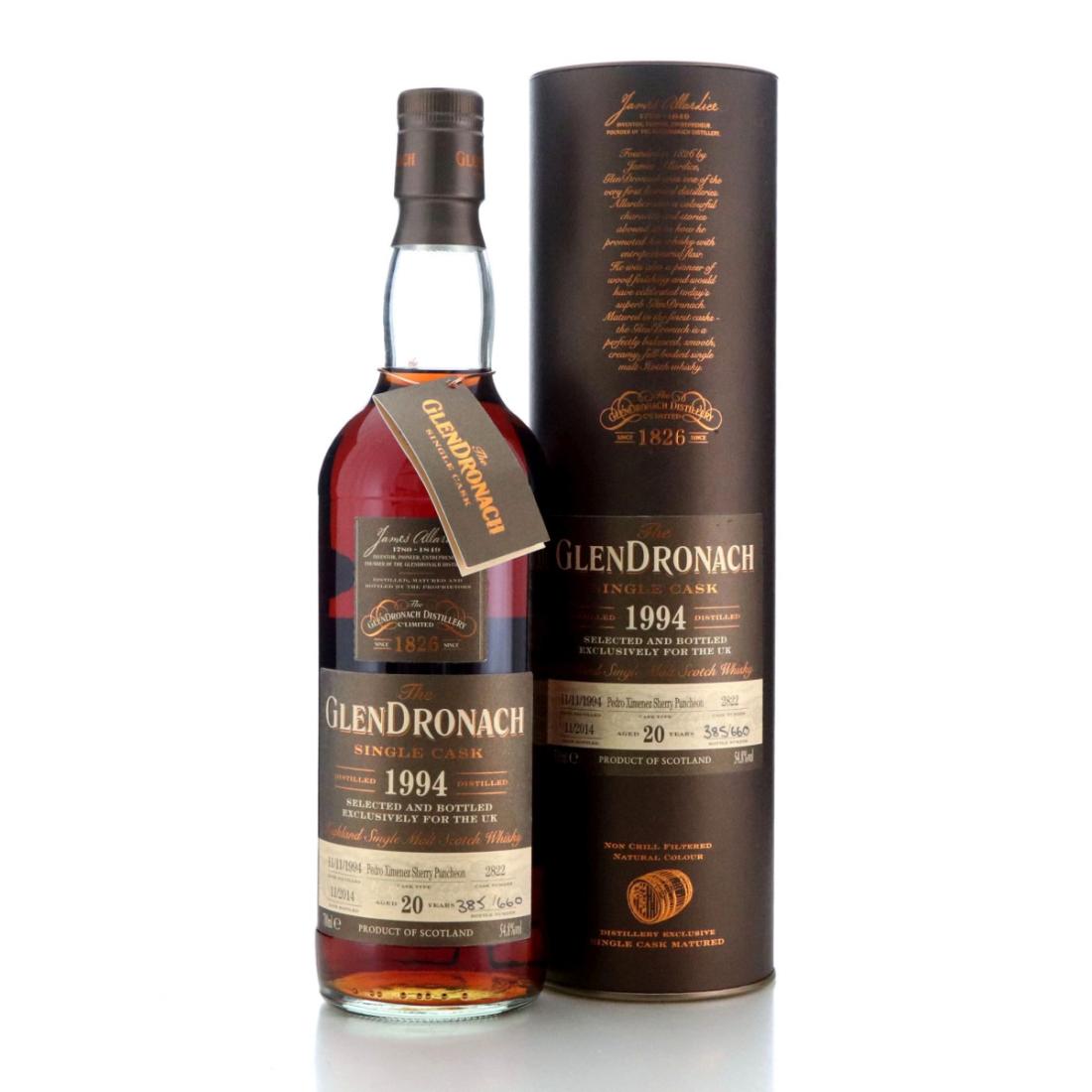 Glendronach 1994 Single Cask 20 3398 Batch 12