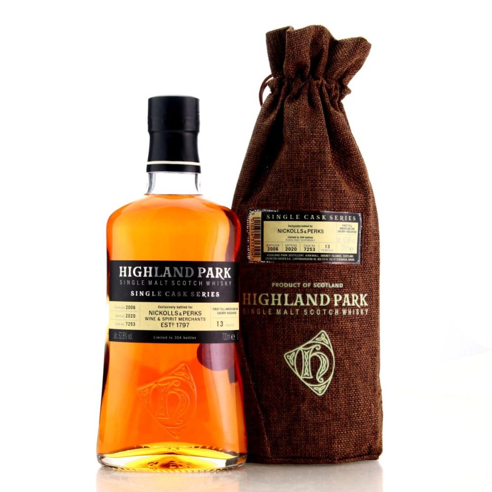 Highland Park 2006 Single Cask 13 Year Old #7253 / Nickoll & Perks