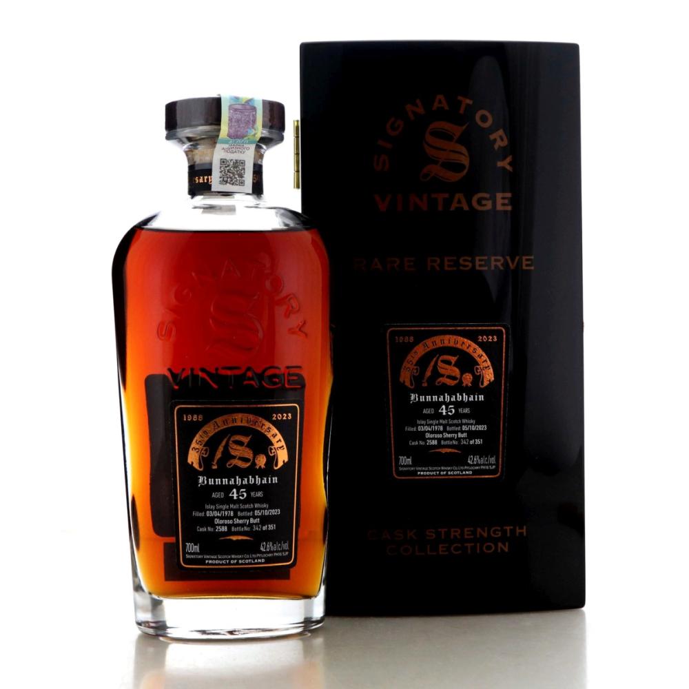 Bunnahabhain 1978 Signatory Vintage 45 Year Old Rare Reserve / 35th Anniversary