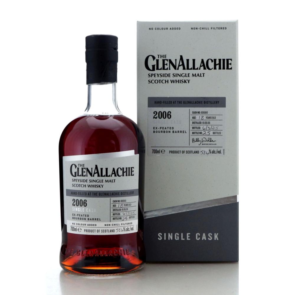 Glenallachie 2006 Hand Filled 18 Year Old Cask #806910 / Peated Bourbon Barrel