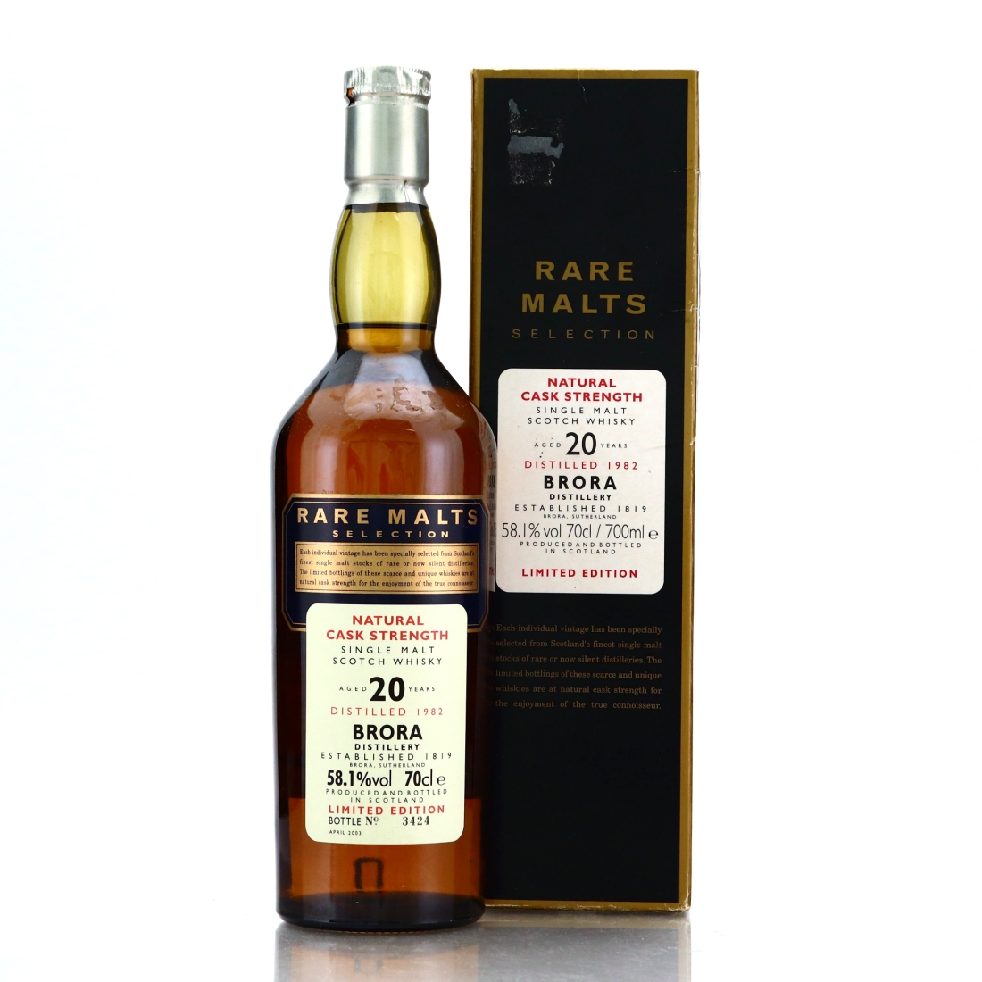 Image for Brora 1982 Rare Malts Selection 20 Year Old - 58.1%