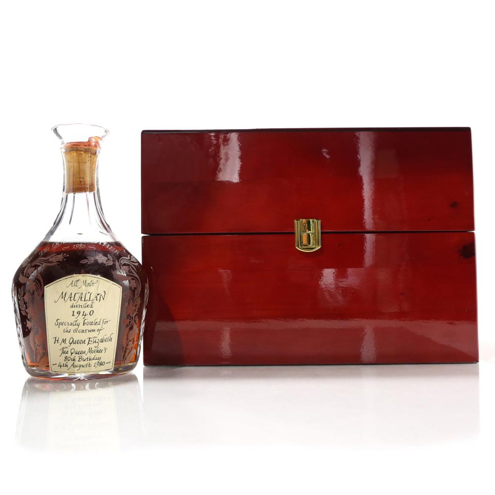 Macallan 1940 Gordon and MacPhail Decanter for Edoardo Giaccone / Queen Mother 80th Birthday