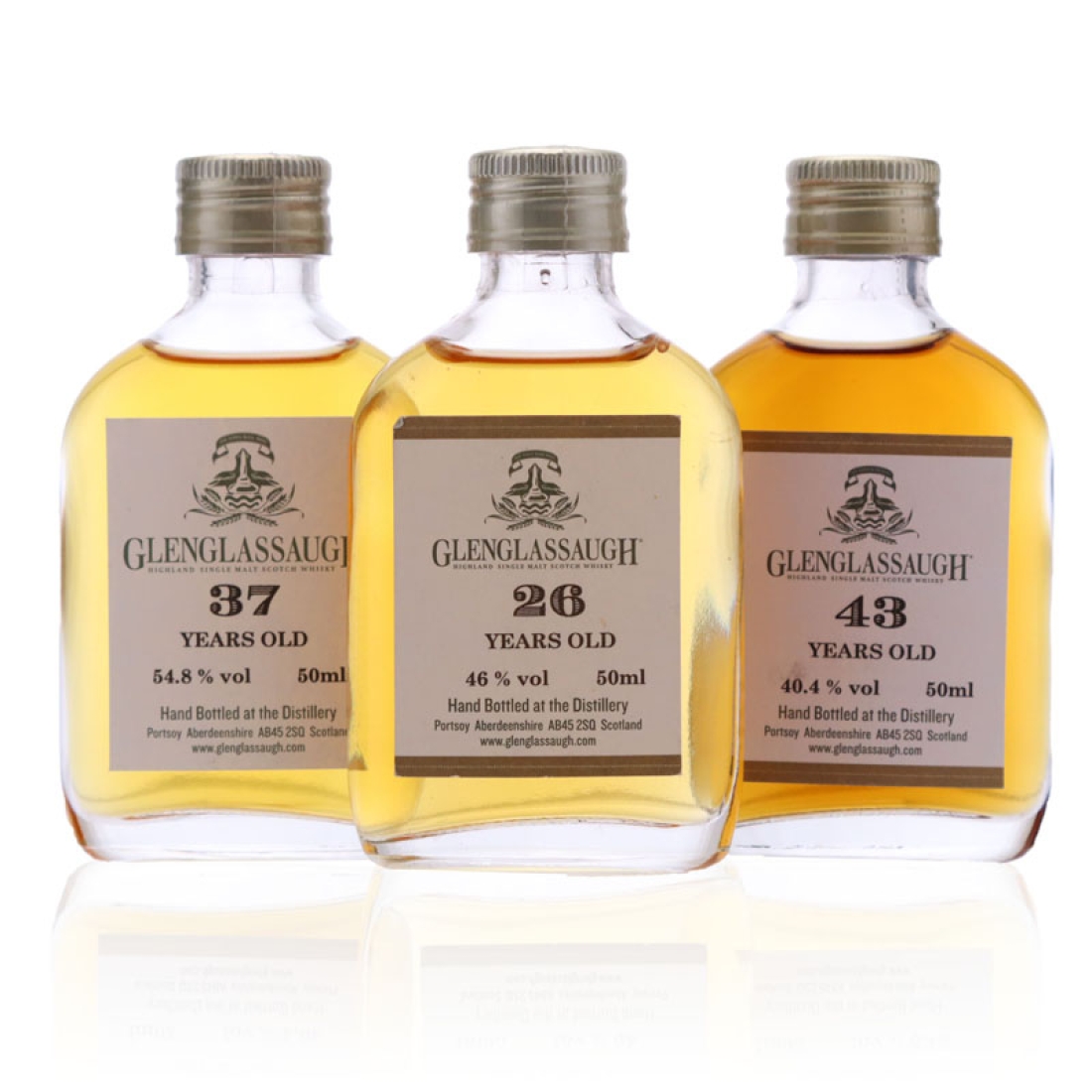 Glenglassaugh Miniature x 3