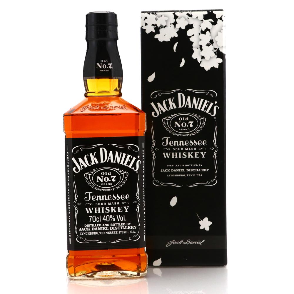 Jack Daniel's Old No.7 Brand 80 Proof 70cl / Japan Black Sakura Edition 2018