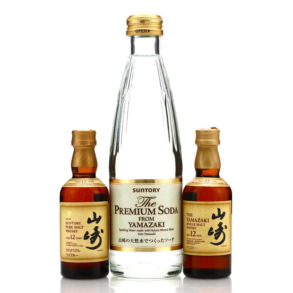 Yamazaki 12 Year Old Miniature x 2 / includes Yamazaki Premium Soda Water