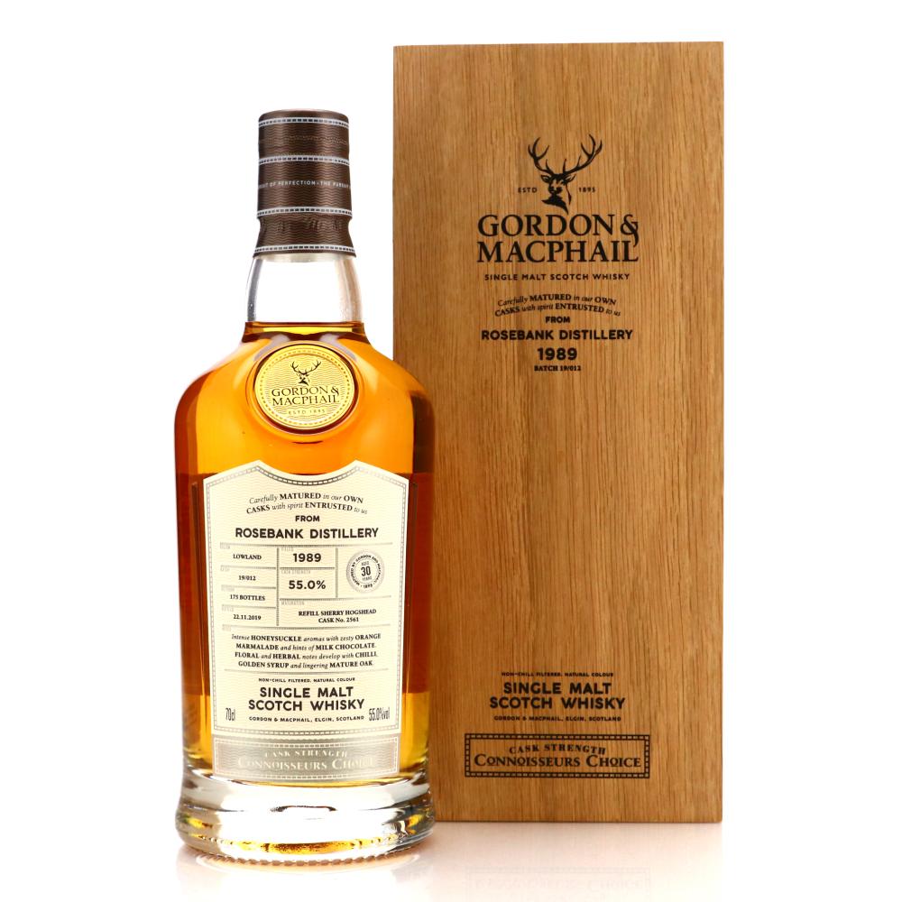 Rosebank 1989 Gordon and MacPhail 30 Year Old Batch #19/012