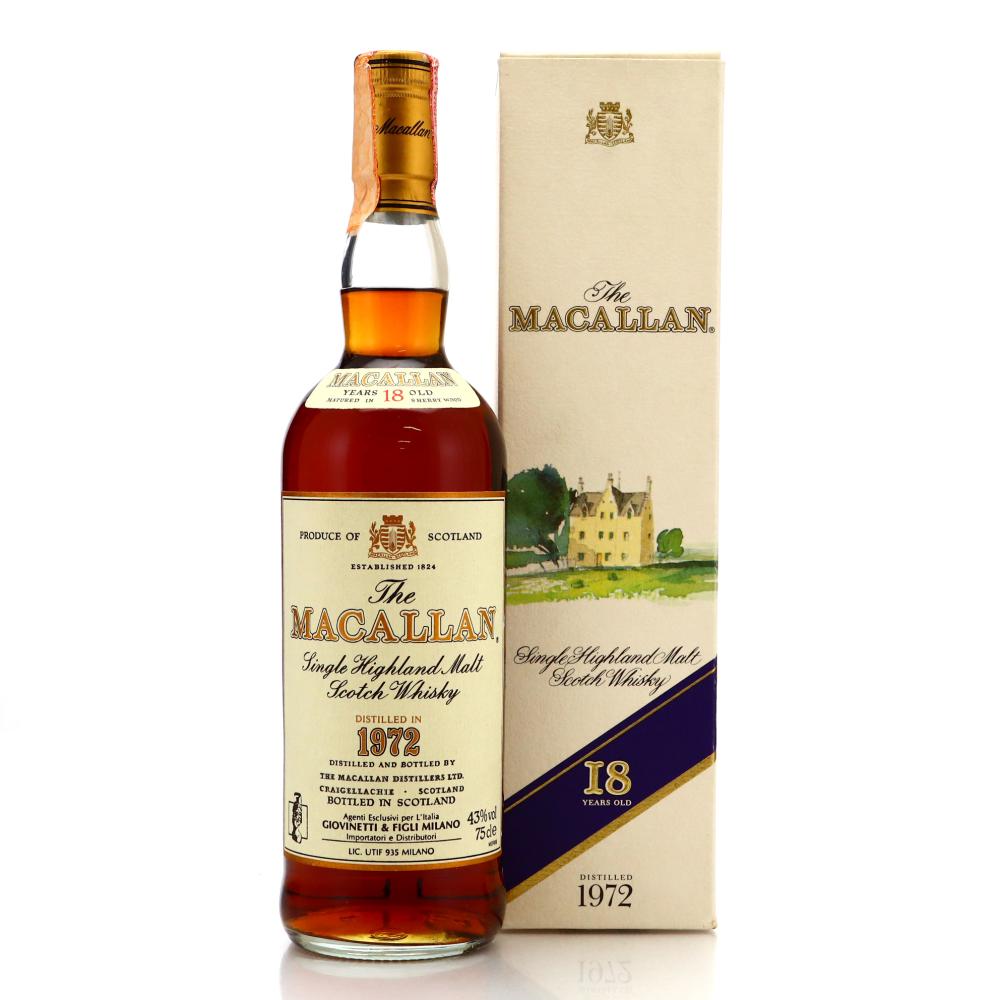 Macallan 1972 18 Year Old / Giovinetti Import