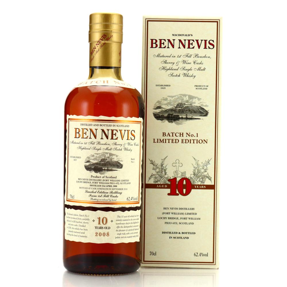 Ben Nevis 2008 Cask Strength 10 Year Old Batch #1
