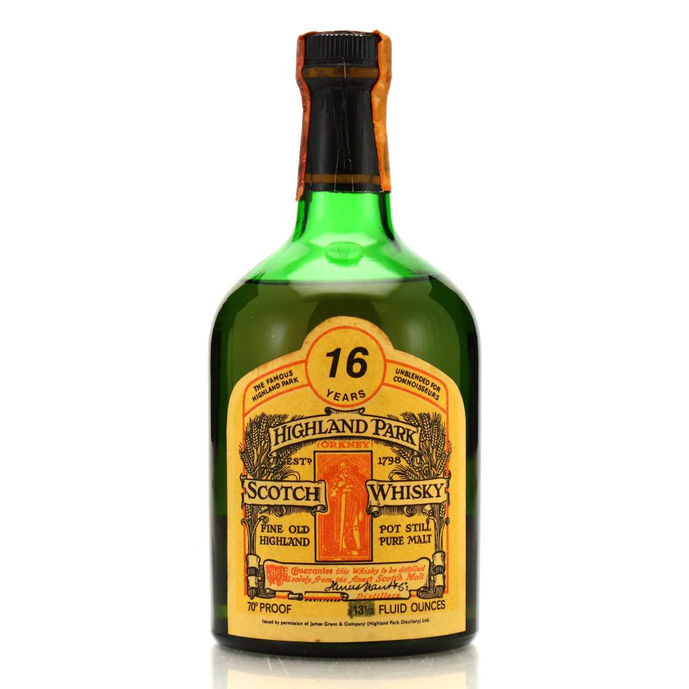 Highland Park 16 Year Old Magnus Label 1970s / Giaccone Whiskyteca Garten