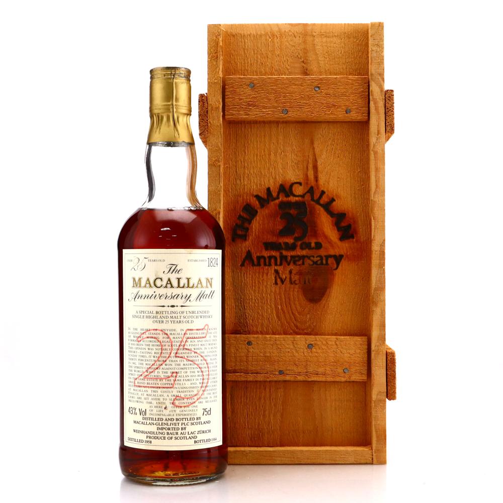 Macallan 1958 Anniversary Malt 25 Year Old