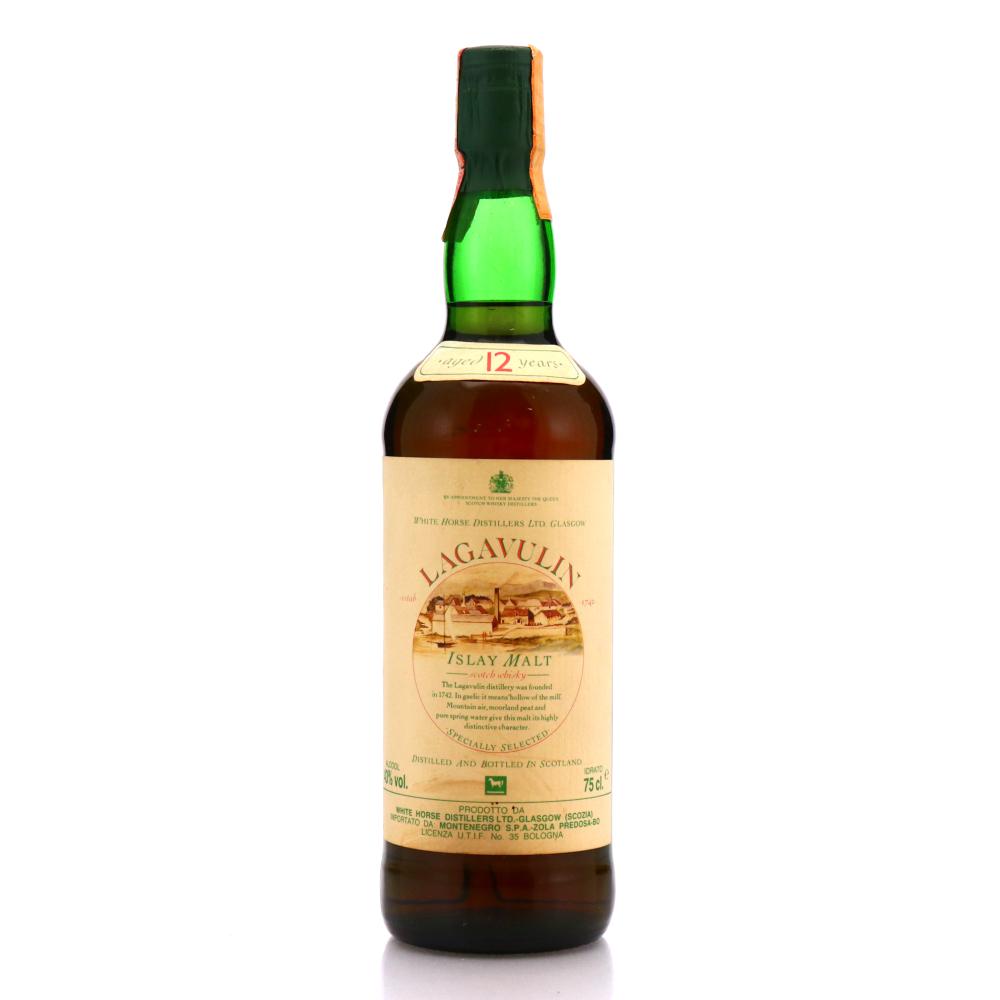 Lagavulin 12 Year Old White Horse 1980s / Montenegro Import