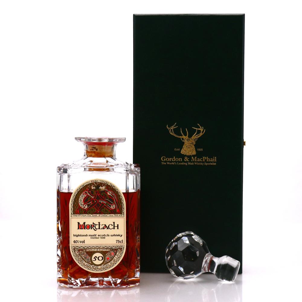 Mortlach 1939 Gordon and MacPhail 50 Year Old 'Book of Kells' Decanter