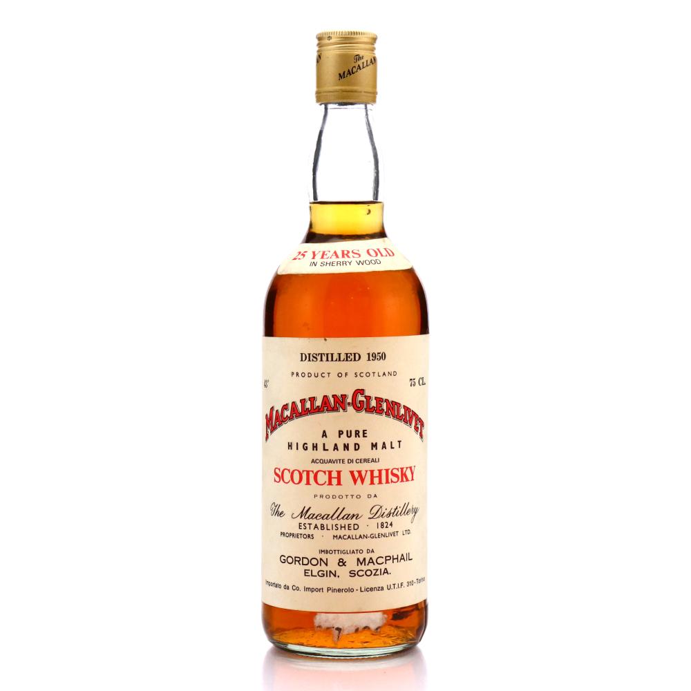 Macallan 1950 Gordon and MacPhail 25 Year Old / Co. Pinerolo Import