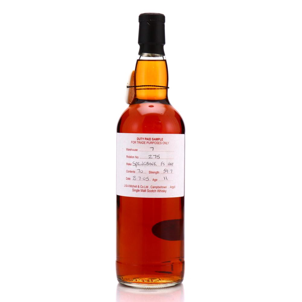 Springbank 2005 Duty Paid Sample 11 Year Old / Fresh Sherry Hogshead