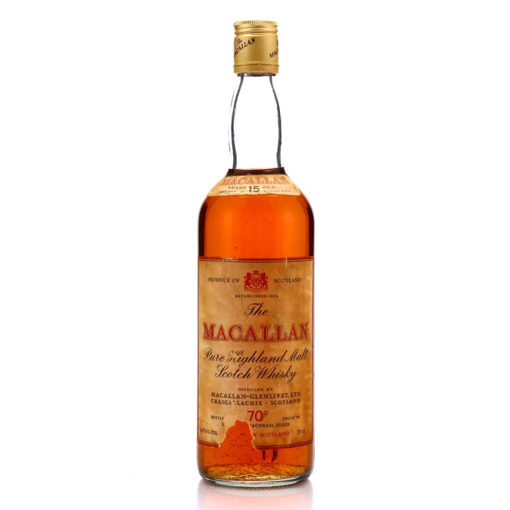 Macallan 15 Year Old Gordon and MacPhail 70 Proof 1970s