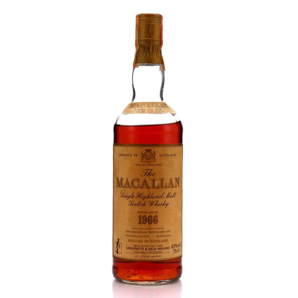 Macallan 1966 18 Year Old / Giovinetti Import
