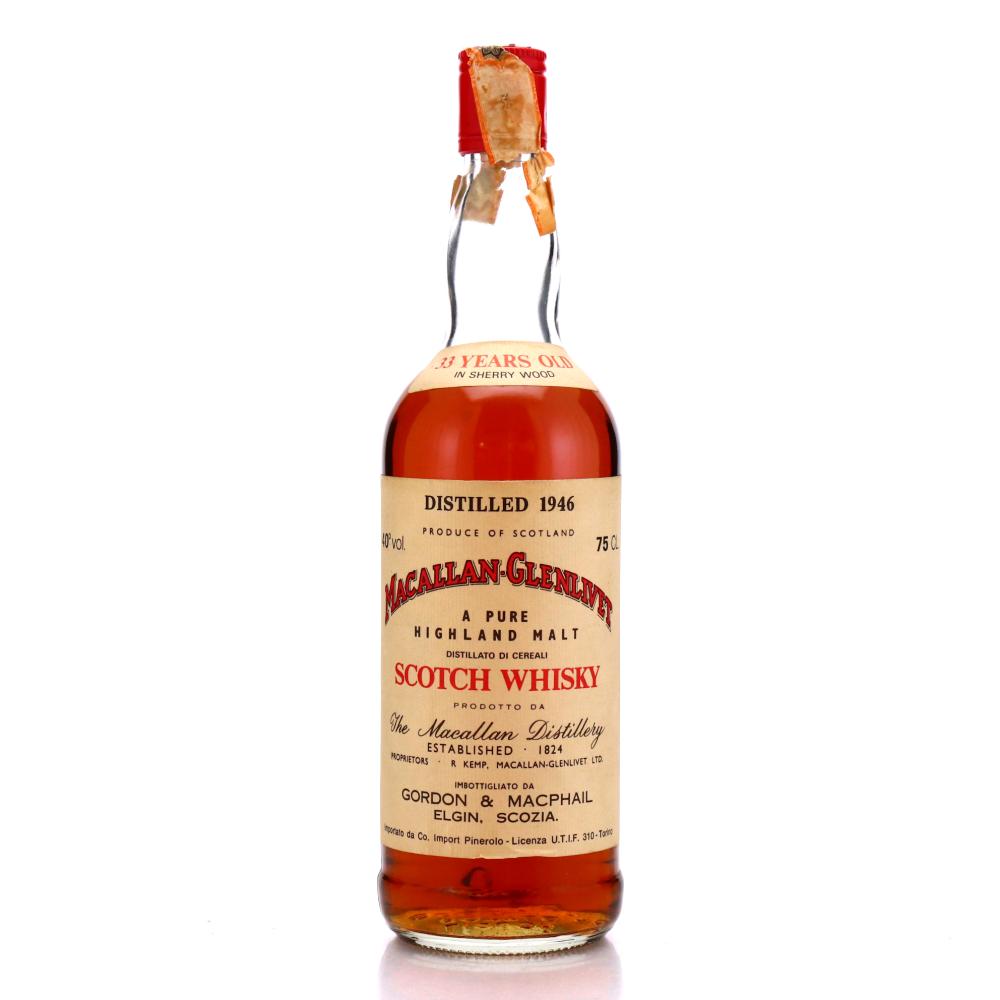 Macallan 1946 Gordon and MacPhail 33 Year Old / Co. Pinerolo Import