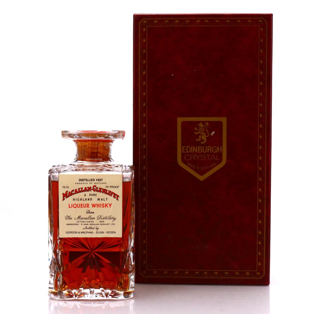 Macallan 1937 Gordon and MacPhail Decanter / Co. Pinerolo Import