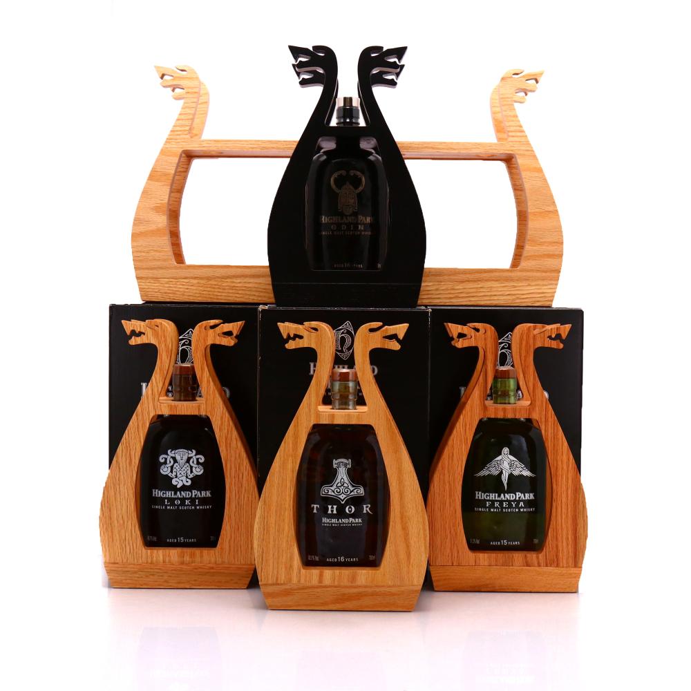 Highland Park Valhalla Collection 4 x 70cl / includes Plinth