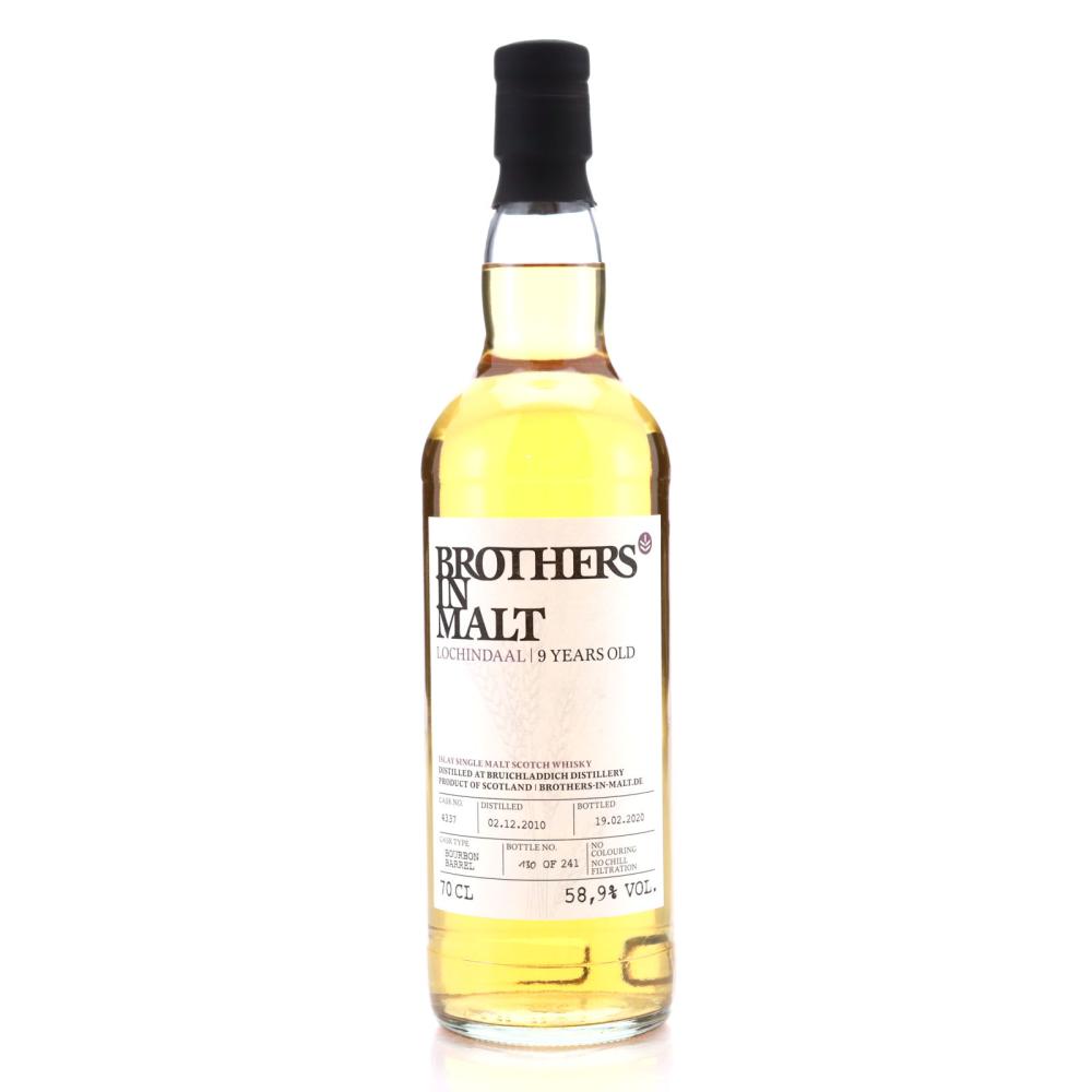 Lochindaal 2010 Private Bourbon Cask 9 Year Old #4337 / Brothers in Malt