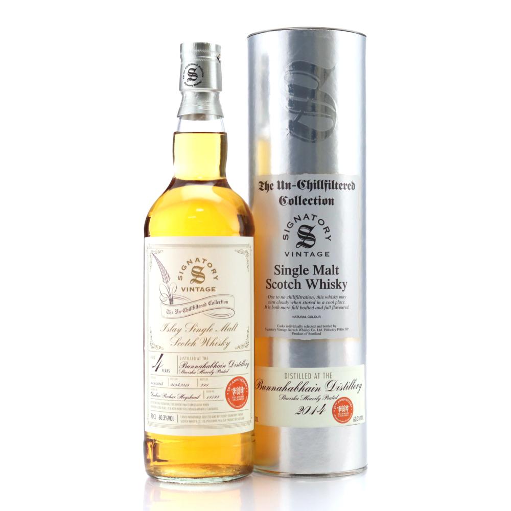 Bunnahabhain Staoisha 2014 Signatory Vintage 4 Year Old / TWE 20th Anniversary