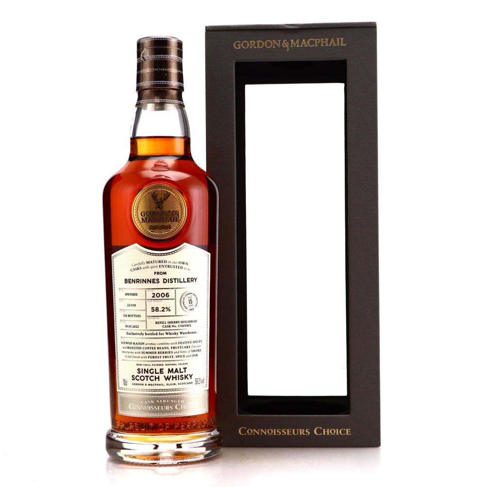 Benrinnes 2006 Gordon and MacPhail 15 Year Old Batch #22/118 / Whisky Warehouse
